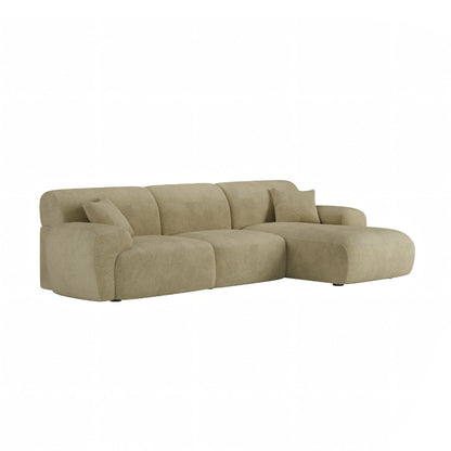 Khatri Three Seater Corner Sofa, Chenille
