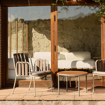 Artemis Outdoor Round Dining Table & Dining Chair, For Patio Garden-Weilai Concept-Weilai Concept