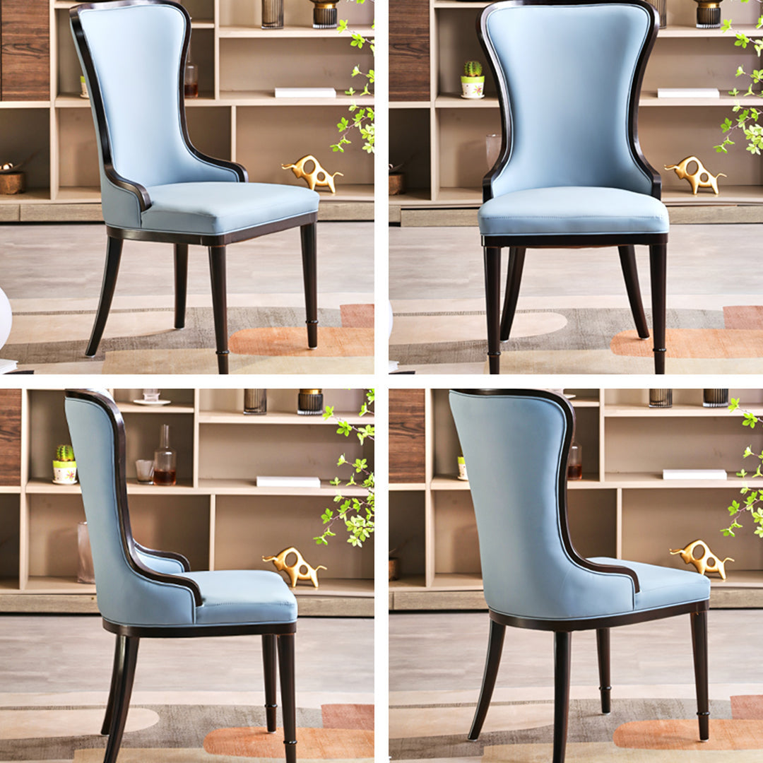 Inoue High Back Dining Chair, Leather