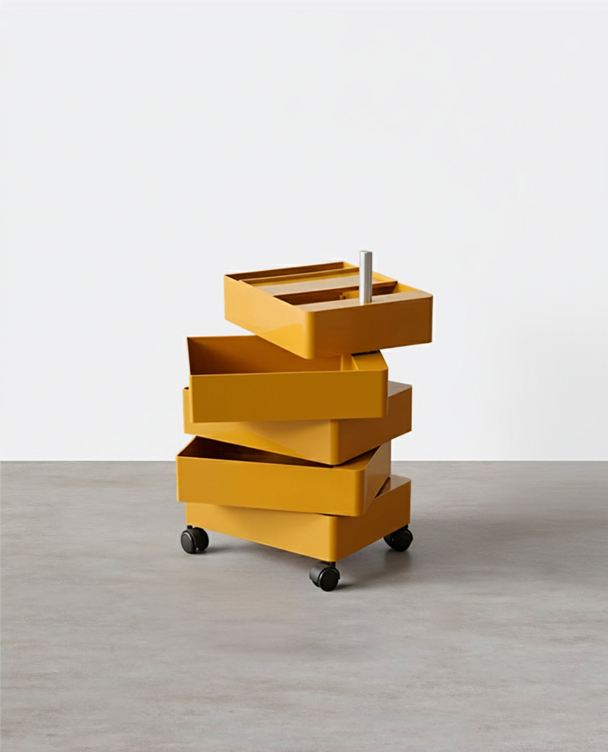 Afar Side Table With Storage & Trolley
