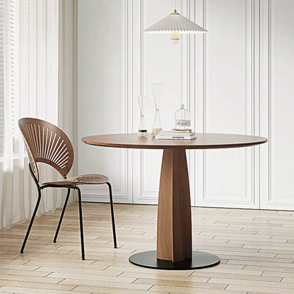 Seraphina Round Dining Table, Solid Wood-Weilai Concept-Weilai Concept