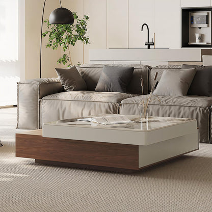 Grimaldi Extendable Coffee Table, Square Coffee Table