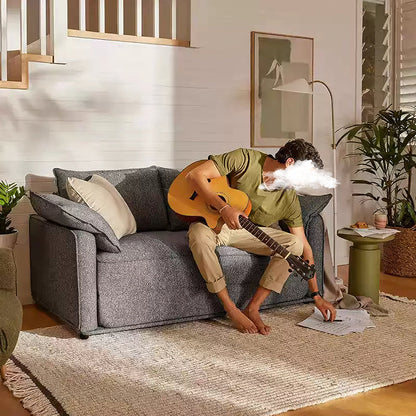 Barghouti Single Seater, Two Seater Sofa Bed, Linen