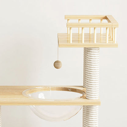 Chalet Cat Climber, Cat Tree, Wood-Weilai Concept-Weilai Concept