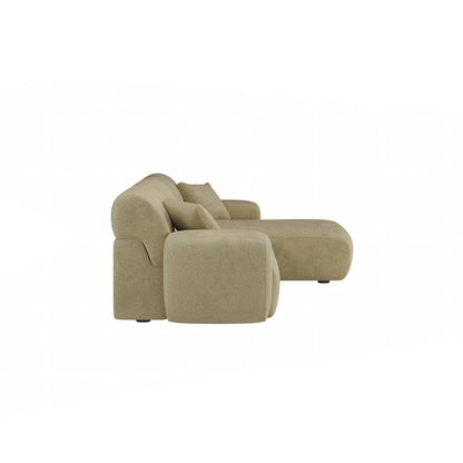 Khatri Three Seater Corner Sofa, Chenille