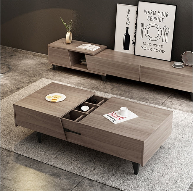 Noric Media Units, Extendable TV Stand, Coffee Table, Side Cabinet-Weilai Concept-Weilai Concept