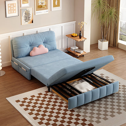Mehta Single Seater Sofa Bed, Two Seater Sofa Bed, Blue-Weilai Concept-Weilai Concept