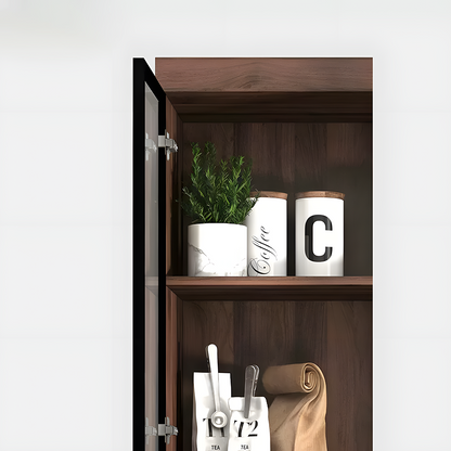 Silen Cocktail Drinks Cabinet, Drink Cabinet, Wine Cabinet, Wood & Glass-Weilai Concept-Weilai Concept