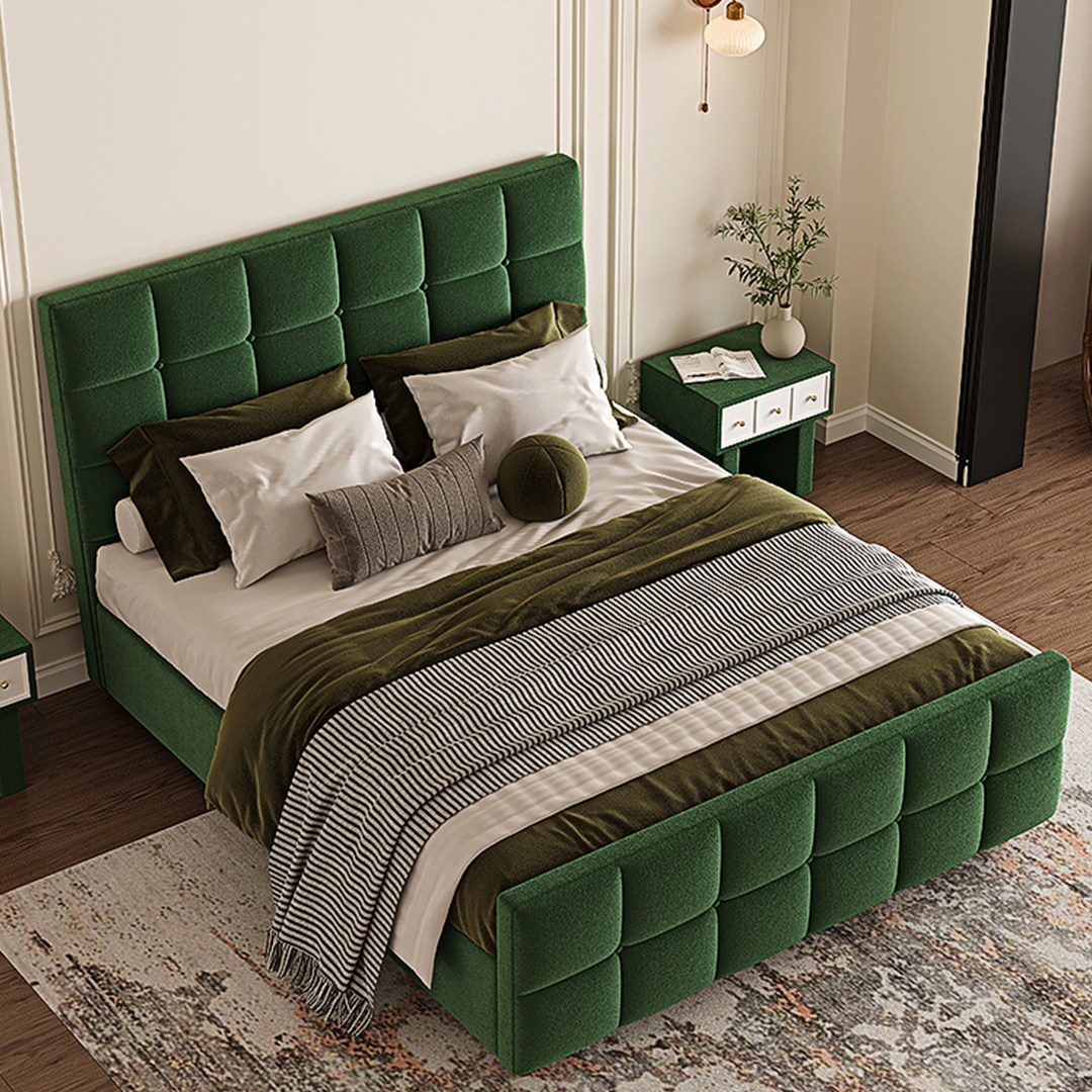 Thessaly Modern Double Bed-Weilai Concept-Weilai Concept