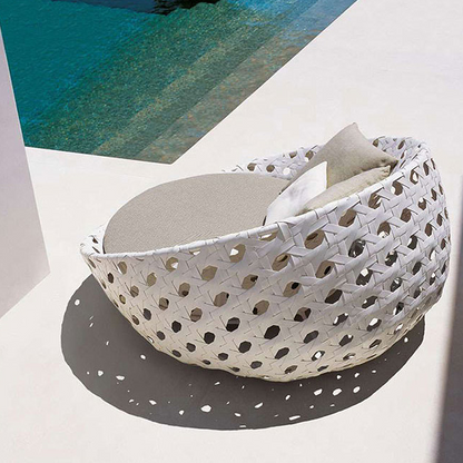 Elysia Rattan Round Outdoor Daybed-Weilai Concept-Weilai Concept