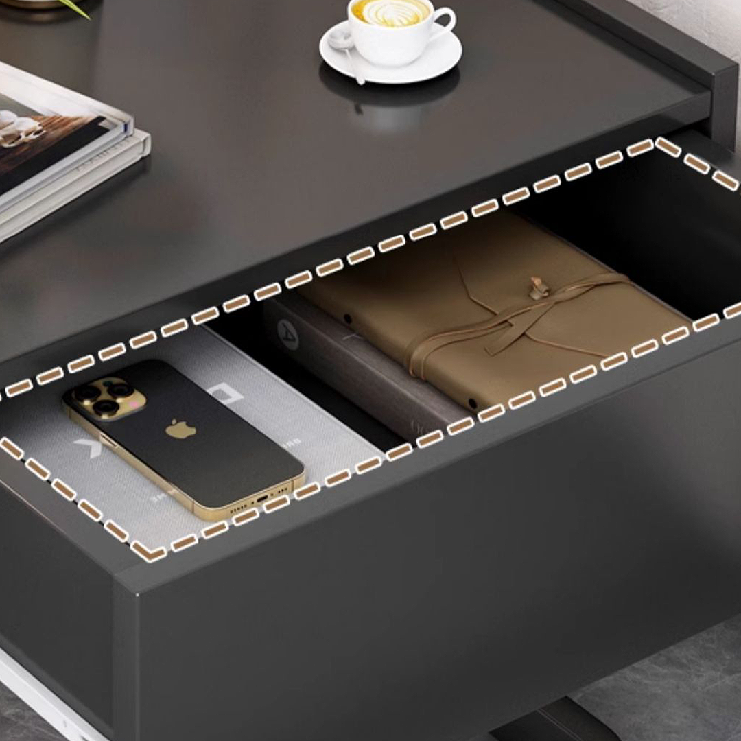 Romina Dark Bedside Table-Weilai Concept-Weilai Concept