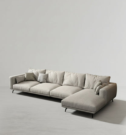 nr23 three seater corner sofa, leathaire in modern living room