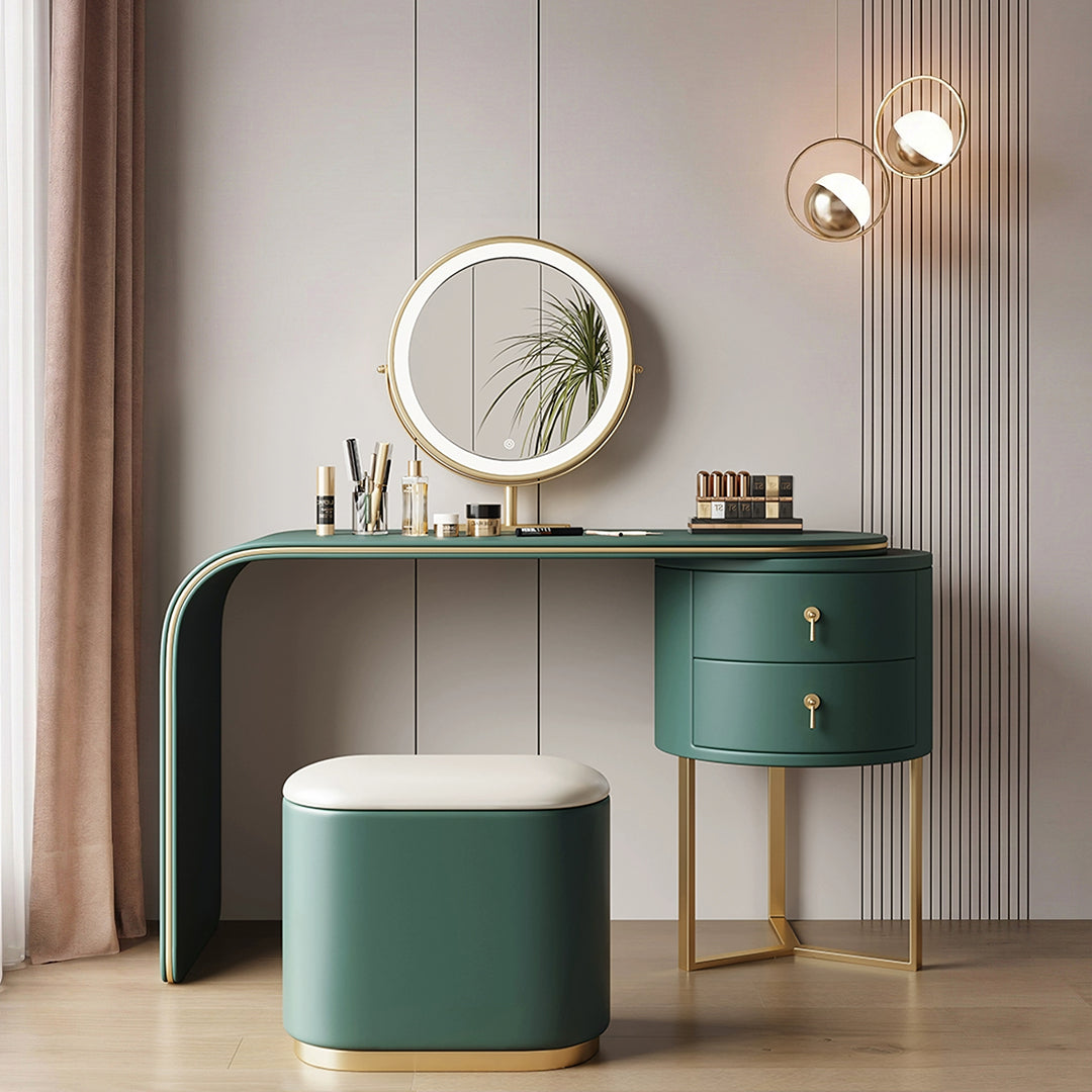 Noorali Dressing Table with Mirror, More Colors Available