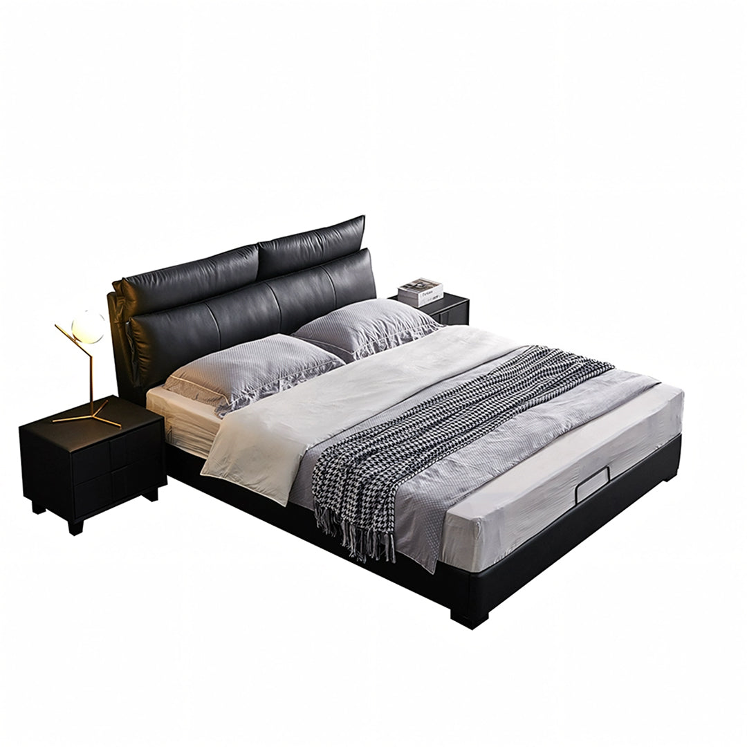 Luca King Size Superking Size Bed, Leather-Weilai Concept-Weilai Concept