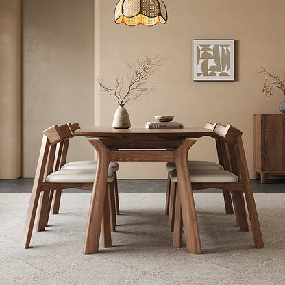 Aitken Round Folding Dining Table, Solid Wood
