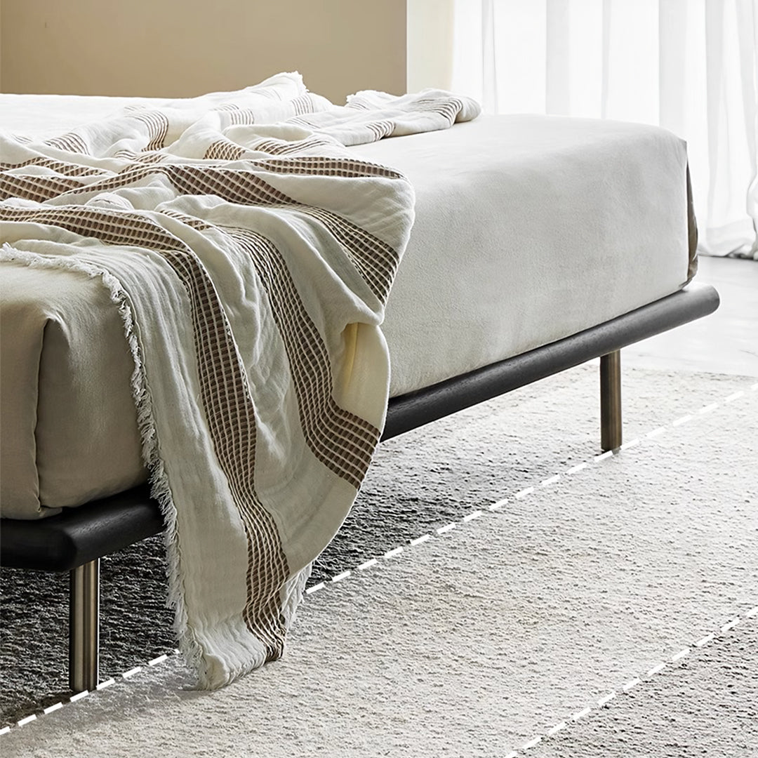 Ines Floating Bed, King Size, Super King Size Bed, Real Leather-Weilai Concept-Weilai Concept