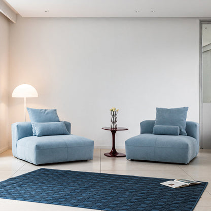 Gagnon Modular Sofa, Two Seater Sofa, Blue