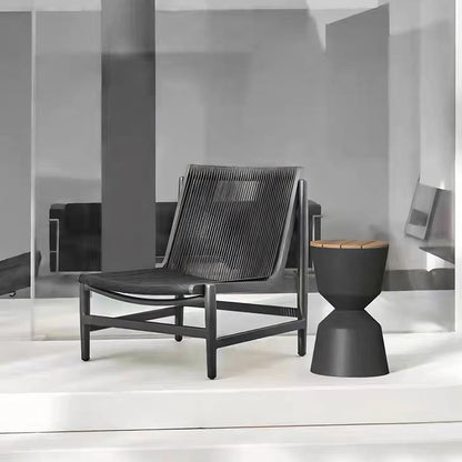Lavoie Outdoor Lounge Chair With Footstool, Rattan