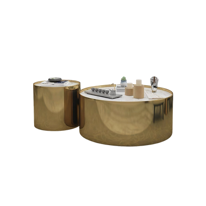 luxury coffee table set, sintered stone coffee table in living room