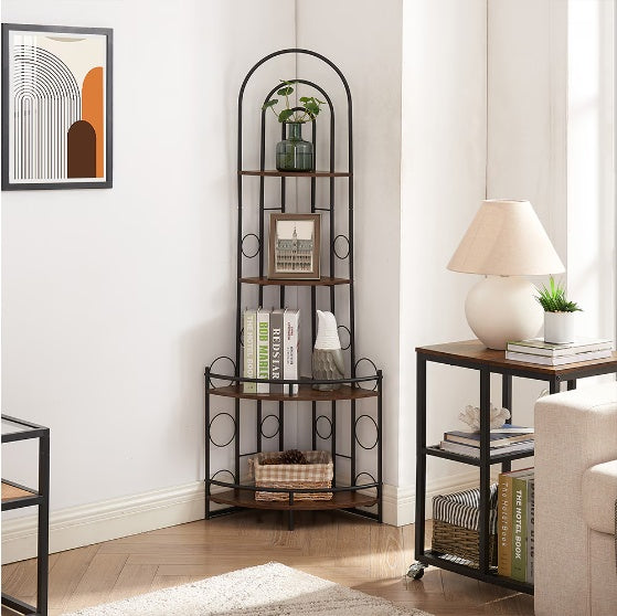 Plant Stand With Metal Frame