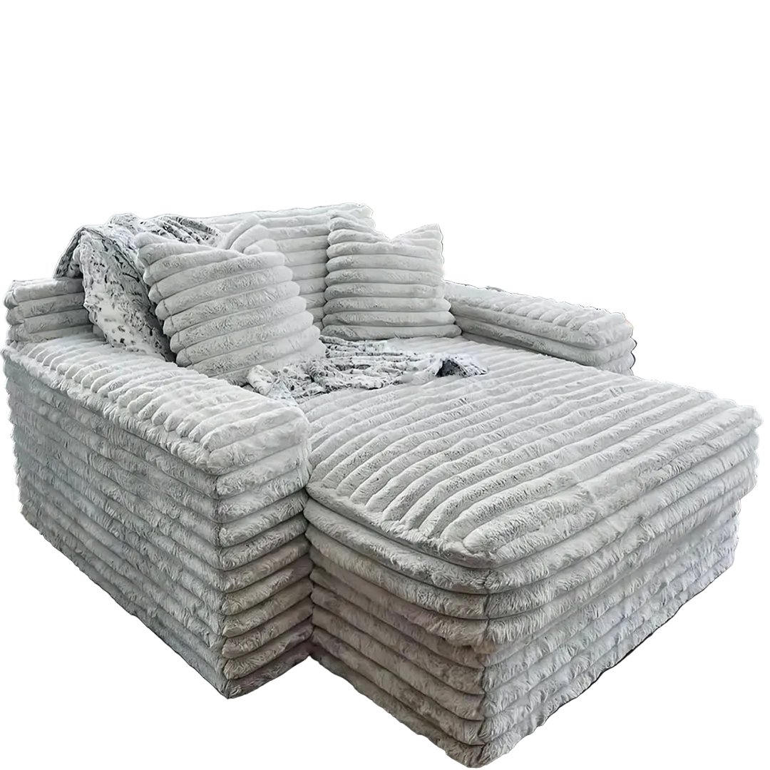 echeverría bean bag sofa, day bed chaise, armchair, corduroy in modern living room