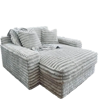 echeverría bean bag sofa, day bed chaise, armchair, corduroy in modern living room