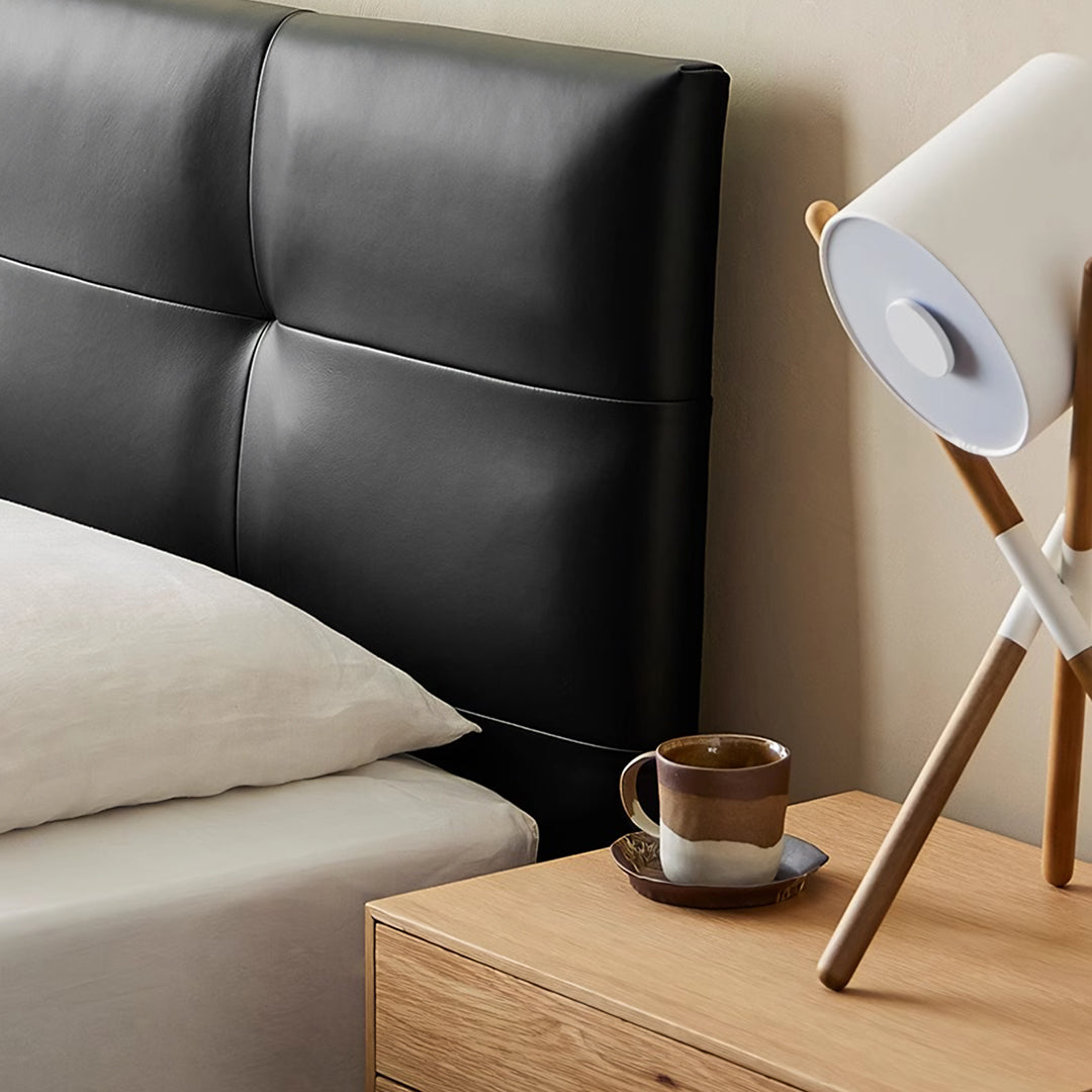 Ines Floating Bed, King Size, Super King Size Bed, Real Leather-Weilai Concept-Weilai Concept