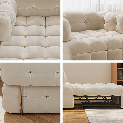 Rojas Single Sofa Bed, Armchair Sofa Bed, Cream-Weilai Concept-Weilai Concept