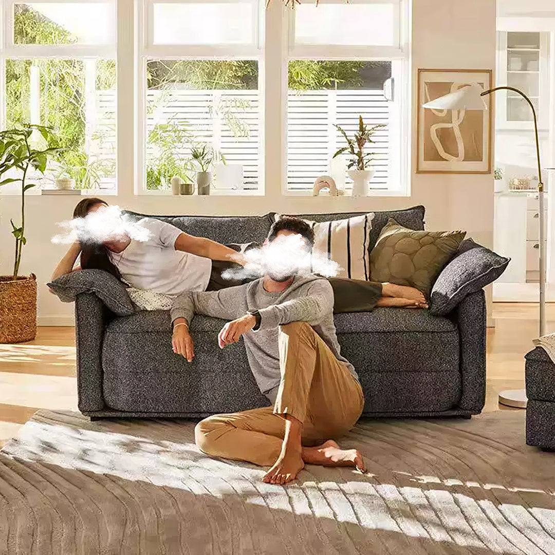 Barghouti Single Seater, Two Seater Sofa Bed, Linen