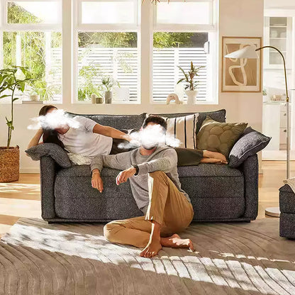 Barghouti Single Seater, Two Seater Sofa Bed, Linen