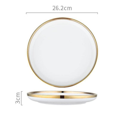 8 Pieces Dinner Set, Pink Or White-Weilai Concept-Weilai Concept