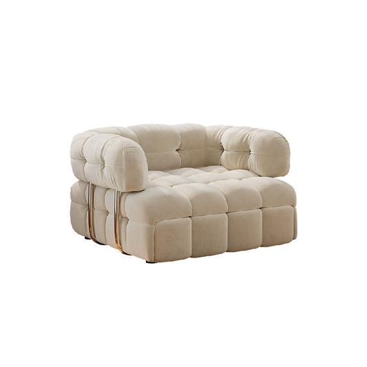 Rojas Single Sofa Bed, Armchair Sofa Bed, Cream-Weilai Concept-Weilai Concept