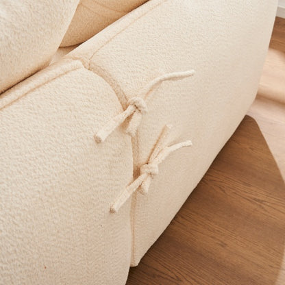 Sofa Deep Seat Sofa 3 Seater For Living Room Oversized Comfy Sofa L-Shape Sofa Couch With Chaise Home Furniture Sleeper Sectional Sofa For Apartment, Office Left Hand Facing