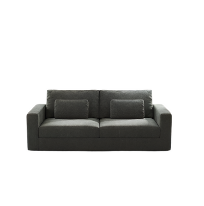 83  Modern Sofa Couches For Living Room, 3 Seater Sofa, Upholstered Compressed Cushions   Detachable Cover,Pewter