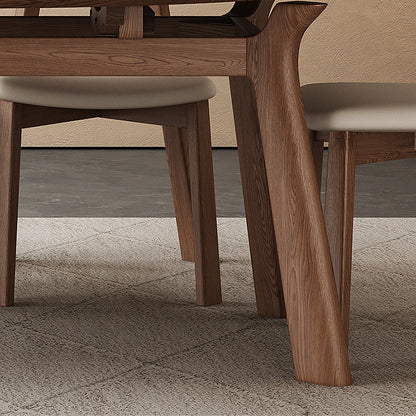 Aitken Round Folding Dining Table, Solid Wood