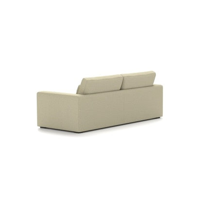 83 Modern Sofa Couches For Living Room  3 Seater Sofa With Detachable Cover   Double Cushioning, Natural