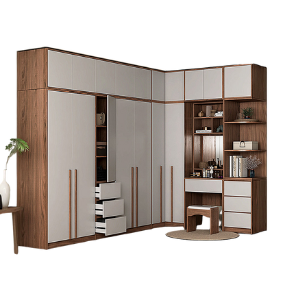 nascimento corner wardrobe, tall wardrobe, l shape wardrobe with dressing table wardrobe in bedroom