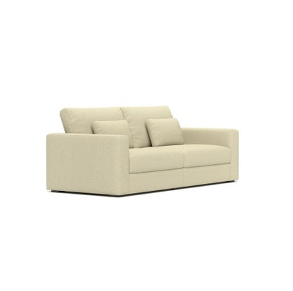 83 Modern Sofa Couches For Living Room  3 Seater Sofa With Detachable Cover   Double Cushioning, Natural