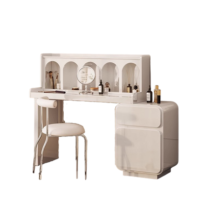 qwincy dressing table with sideboard, black, cream in dining room