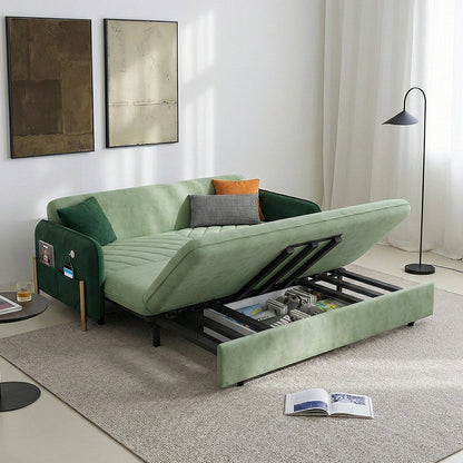 Aditi Two Seater Sofa Bed, Green