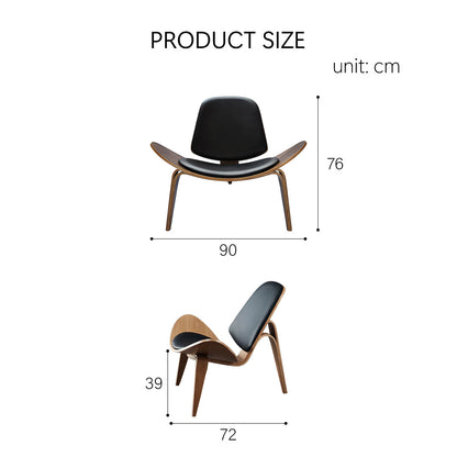 Hans Wegner CH07 Shell Chair, Brown & Oak