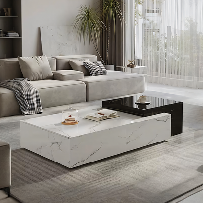 Erato Rectangle Nesting Coffee Table Set, Extendable-Weilai Concept-Weilai Concept