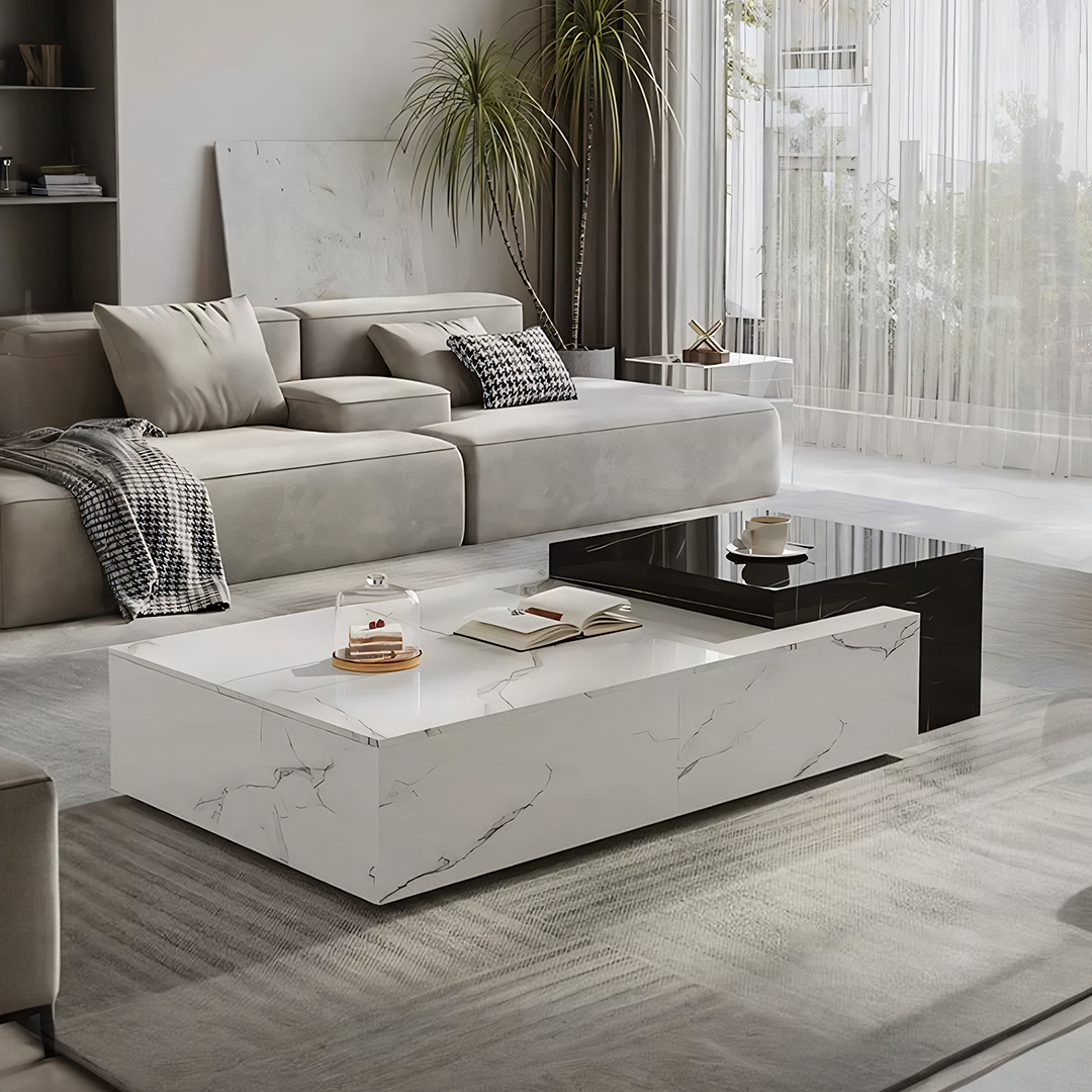 Erato Rectangle Nesting Coffee Table Set, Extendable-Weilai Concept-Weilai Concept