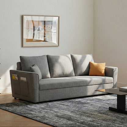 Gertrude Sofa Bed Single Seater, Two Seater, Linen