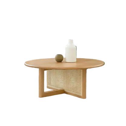 dora rattan coffee table, light oak coffee table in living room