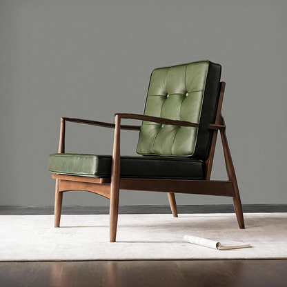 Hans CH32 Green Armchair, Solid Wood-Weilai Concept-Weilai Concept