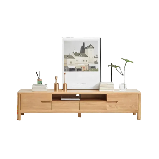 haygashen rattan tv stand, oak tv stand in living room