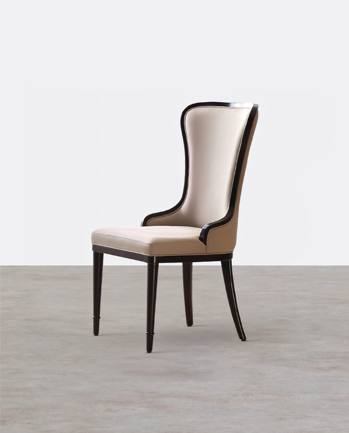 Inoue High Back Dining Chair, Leather