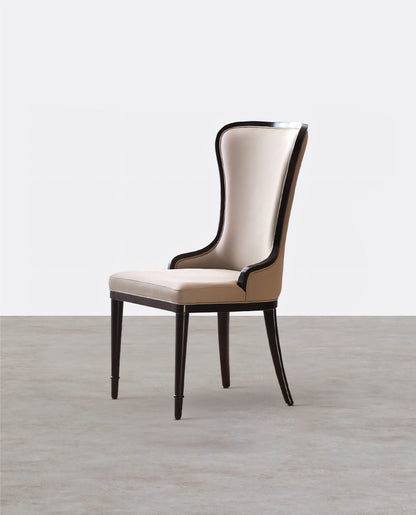 Inoue High Back Dining Chair, Leather