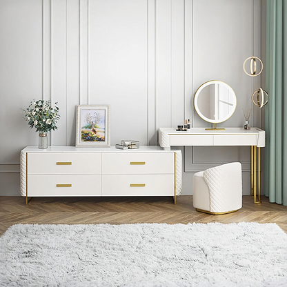 Joshua Dressing Table, White-Weilai Concept-Weilai Concept